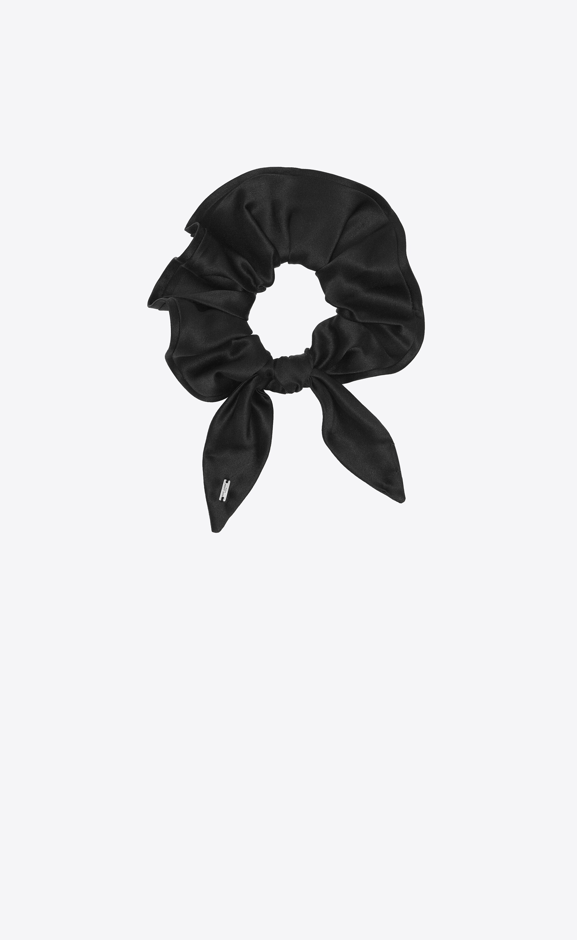 small scrunchie in silk satin - 1