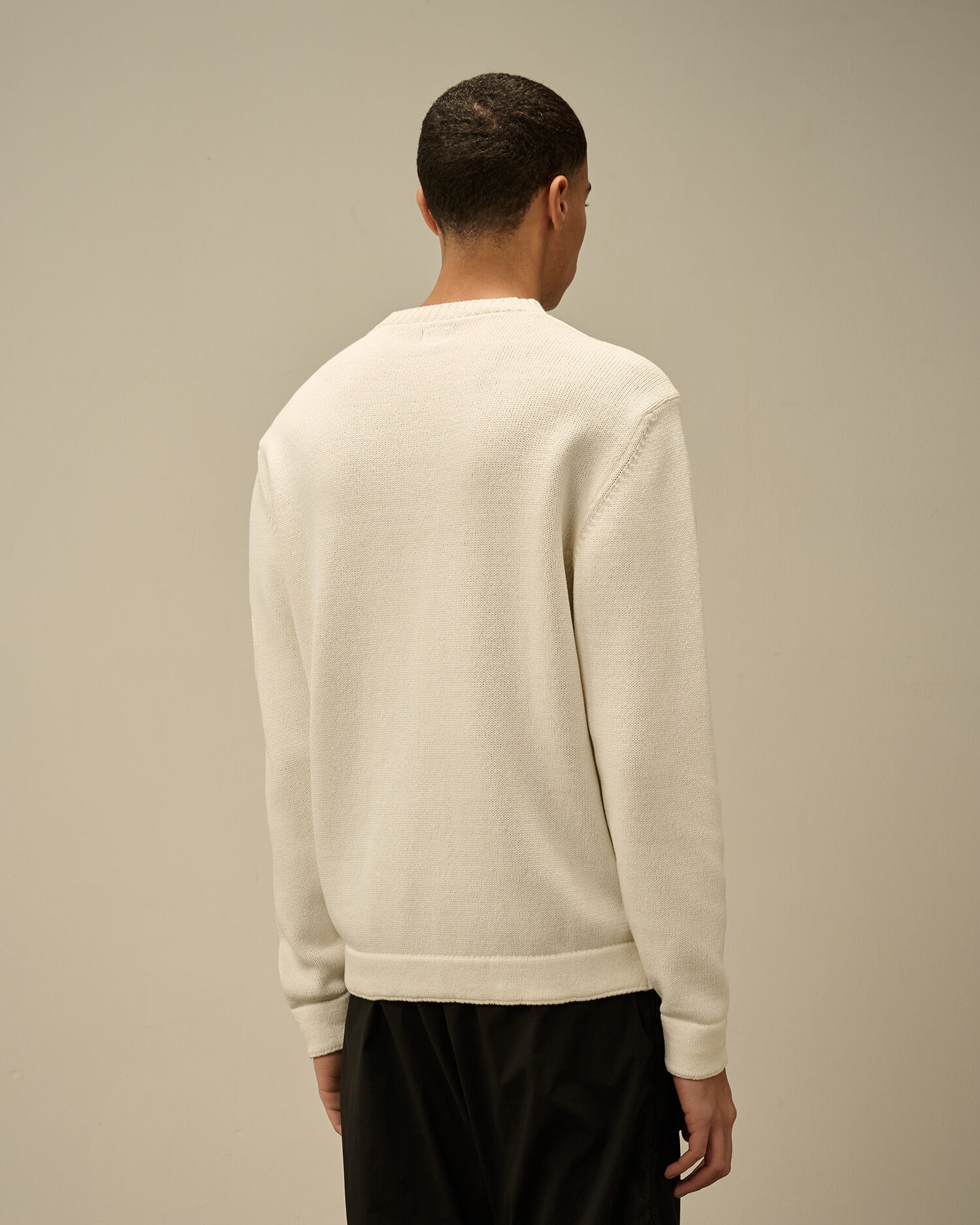 Compact Cotton Crewneck Lens Knit - 4