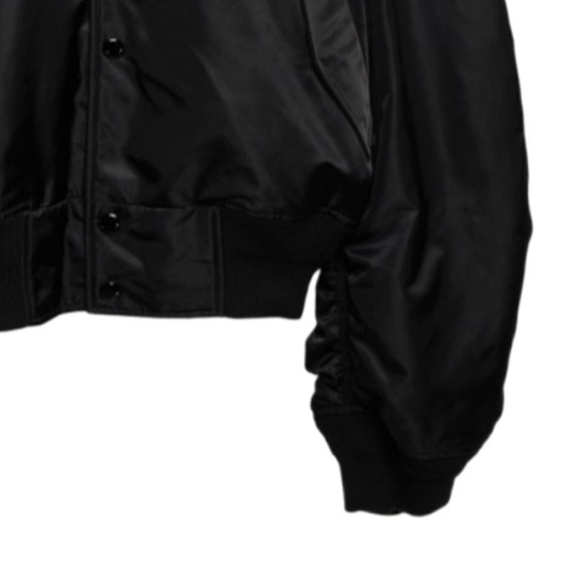 (WMNS) Balenciaga Paris Varsity Jacket 'Black' 768924TNO271000 - 6