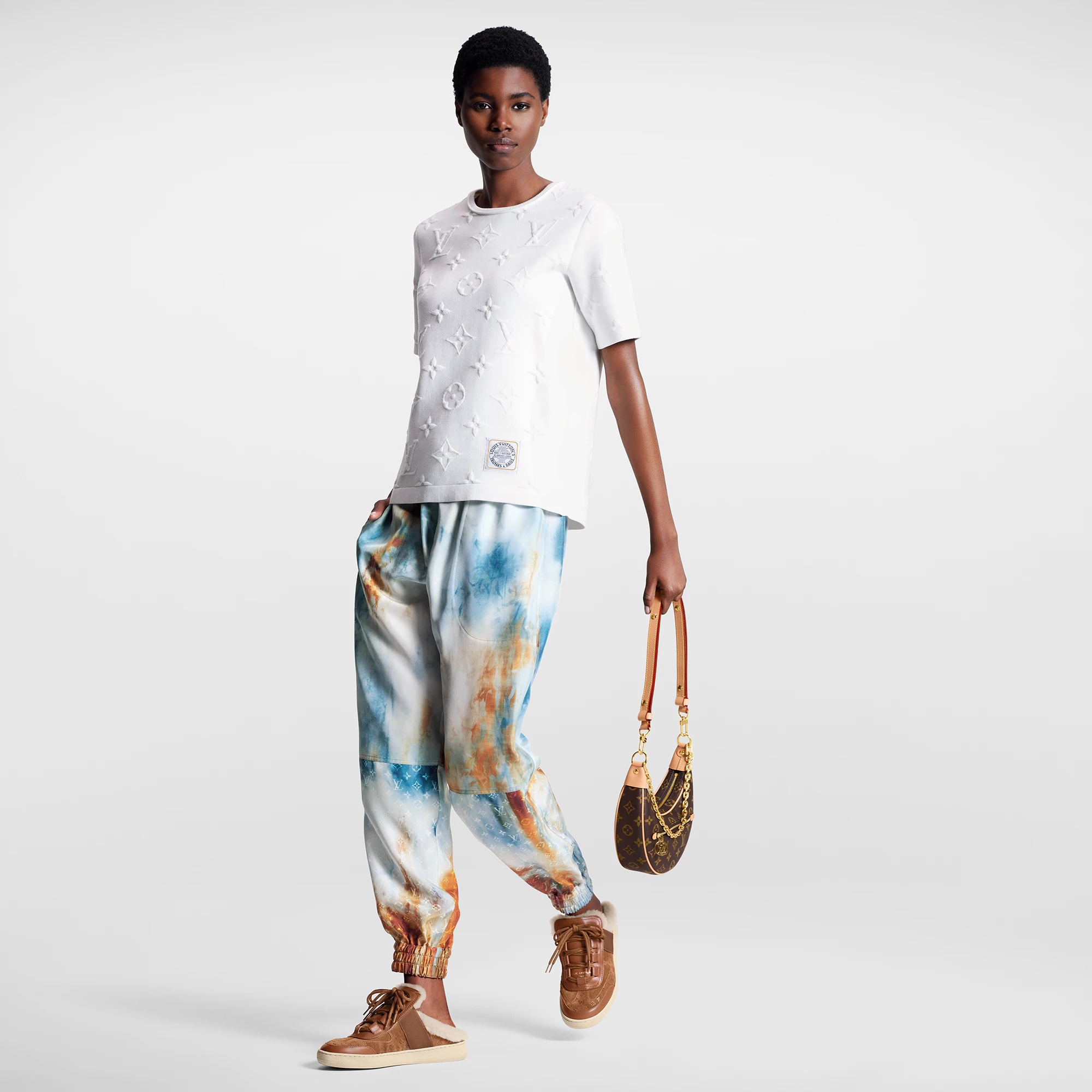 Tie Dye Monogram Jogging Pants - 4