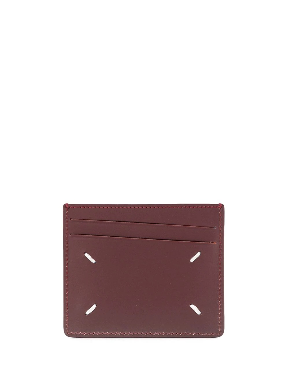 diagonal card slot logo print cardholder - 2