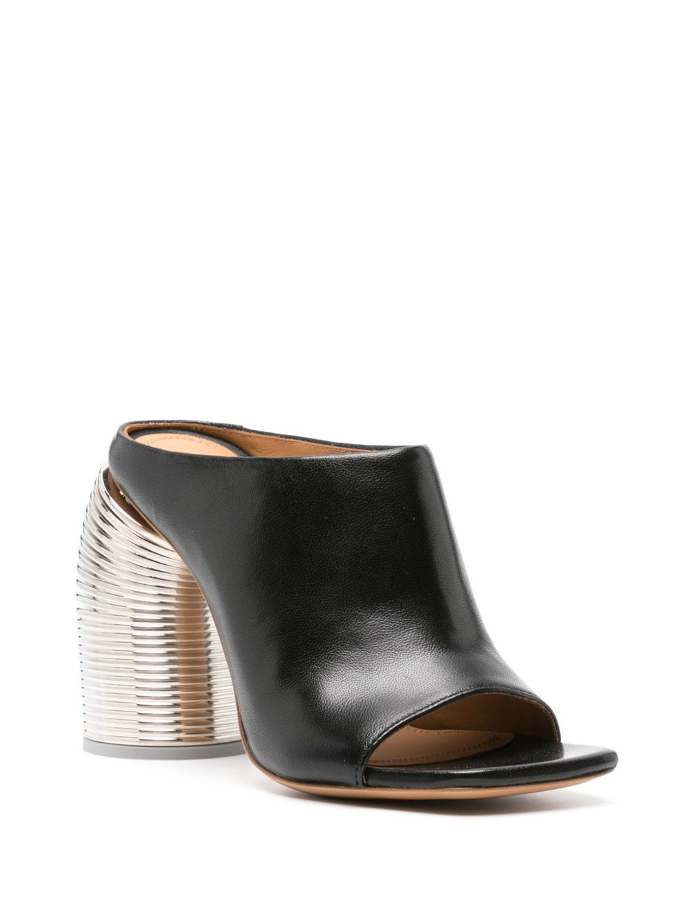 Spring 110mm leather mules - 2