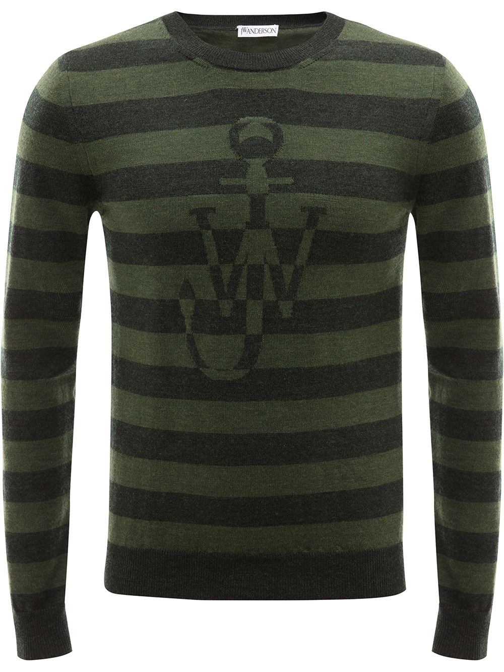 striped logo jumper - 1