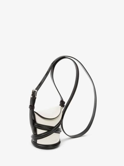 Alexander McQueen The Curve Mini in Ivory/black outlook