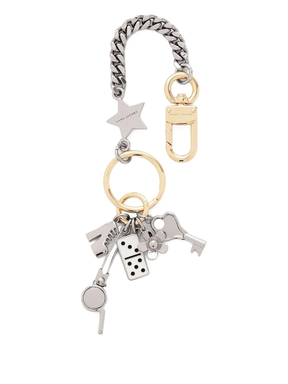The Metal Safety pin cluster charm chain - 1