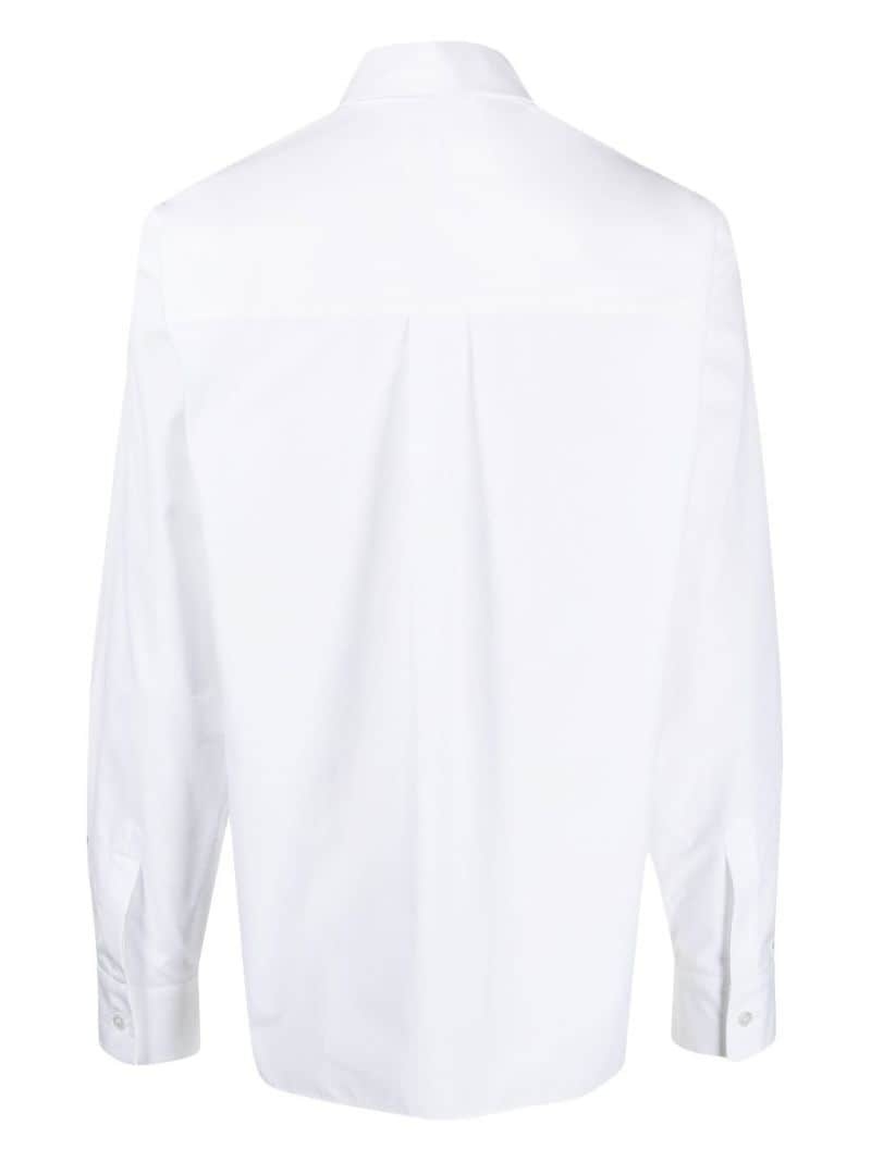 embroidered long-sleeved shirt - 2