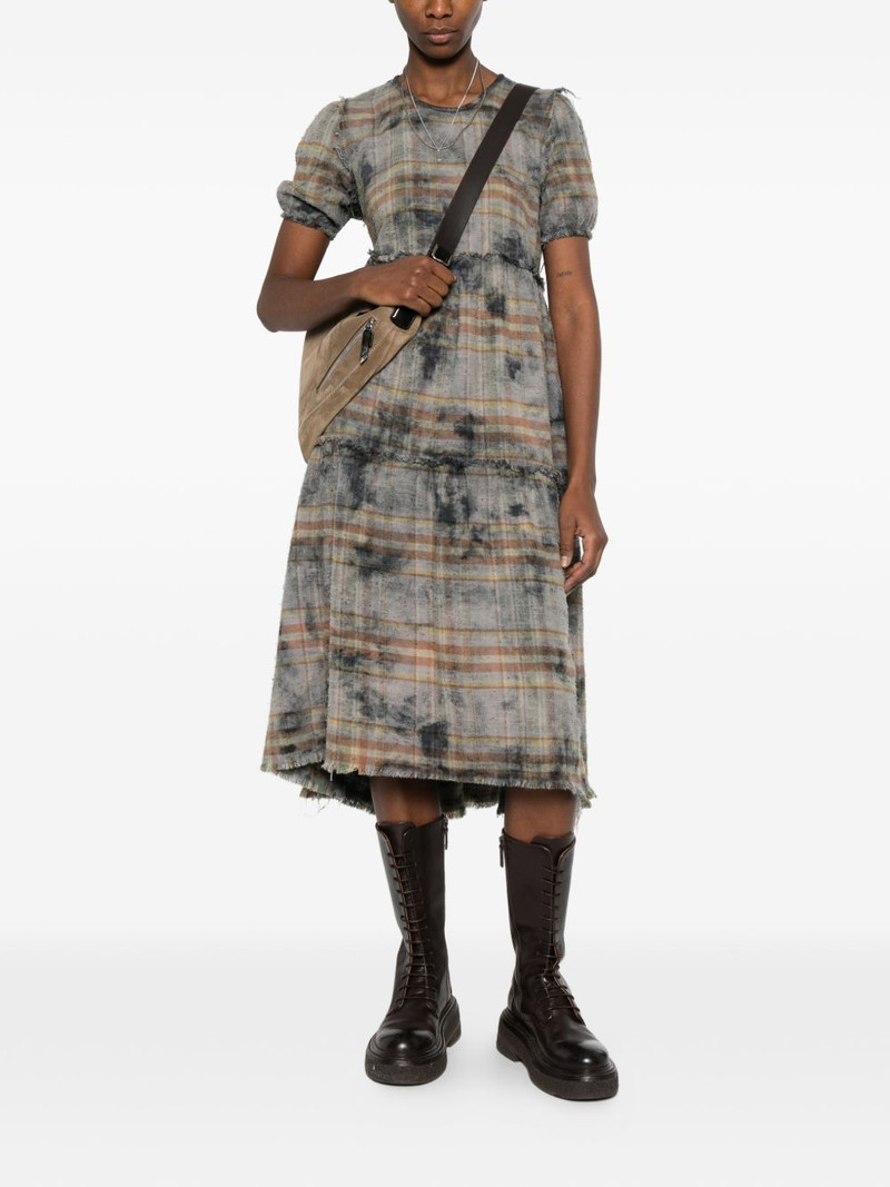 R13 plaid frayed dress outlook