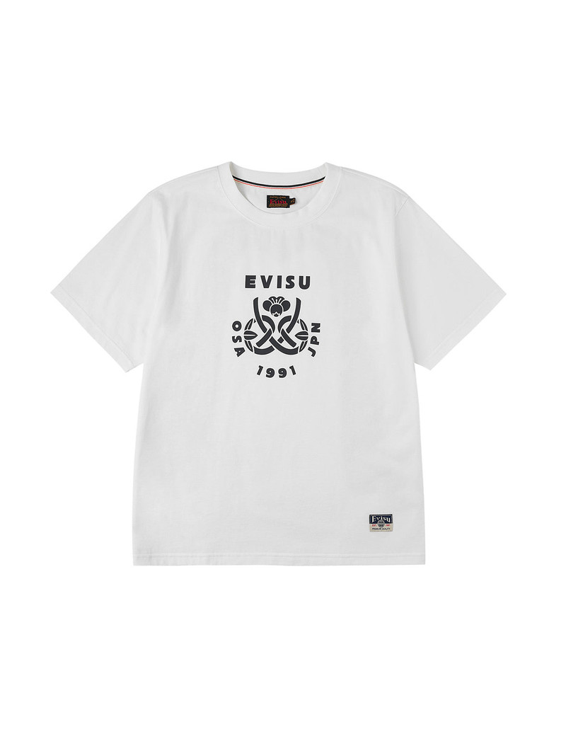 Wheel of Wisdom and  Daruma Daicock Print Regular Fit T-Shirt 1