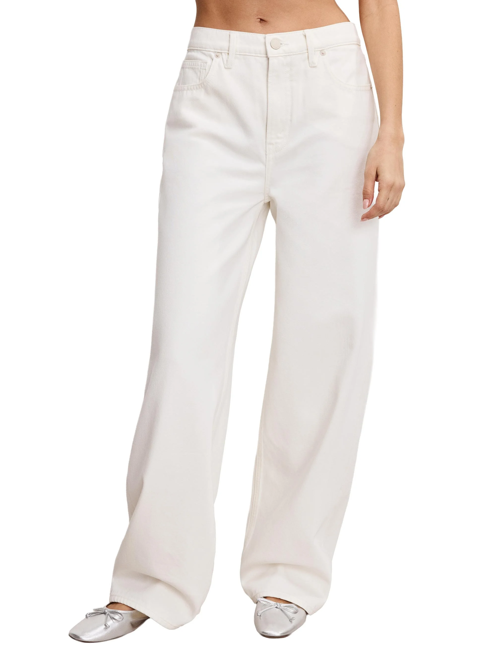 Women's Good Standard Baggy Jeans - Cloud White - 1