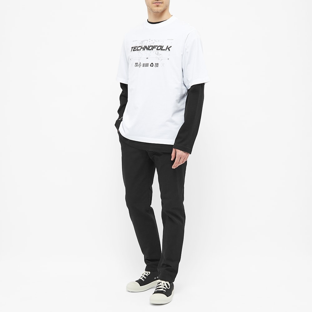 Marcelo Burlon Techno Folk Oversized Tee - 5