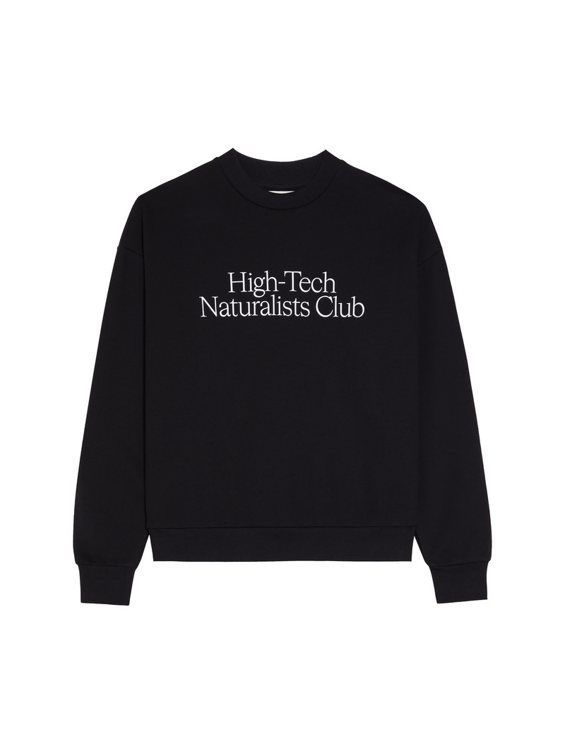 Womens High-Tech Naturalists Club Sweatshirt - Black 1