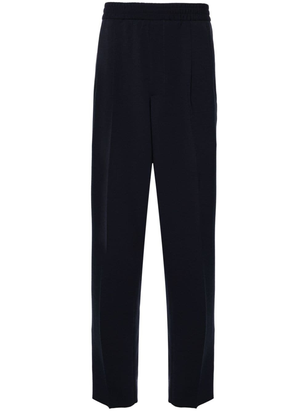 drawstring tapered trousers - 1
