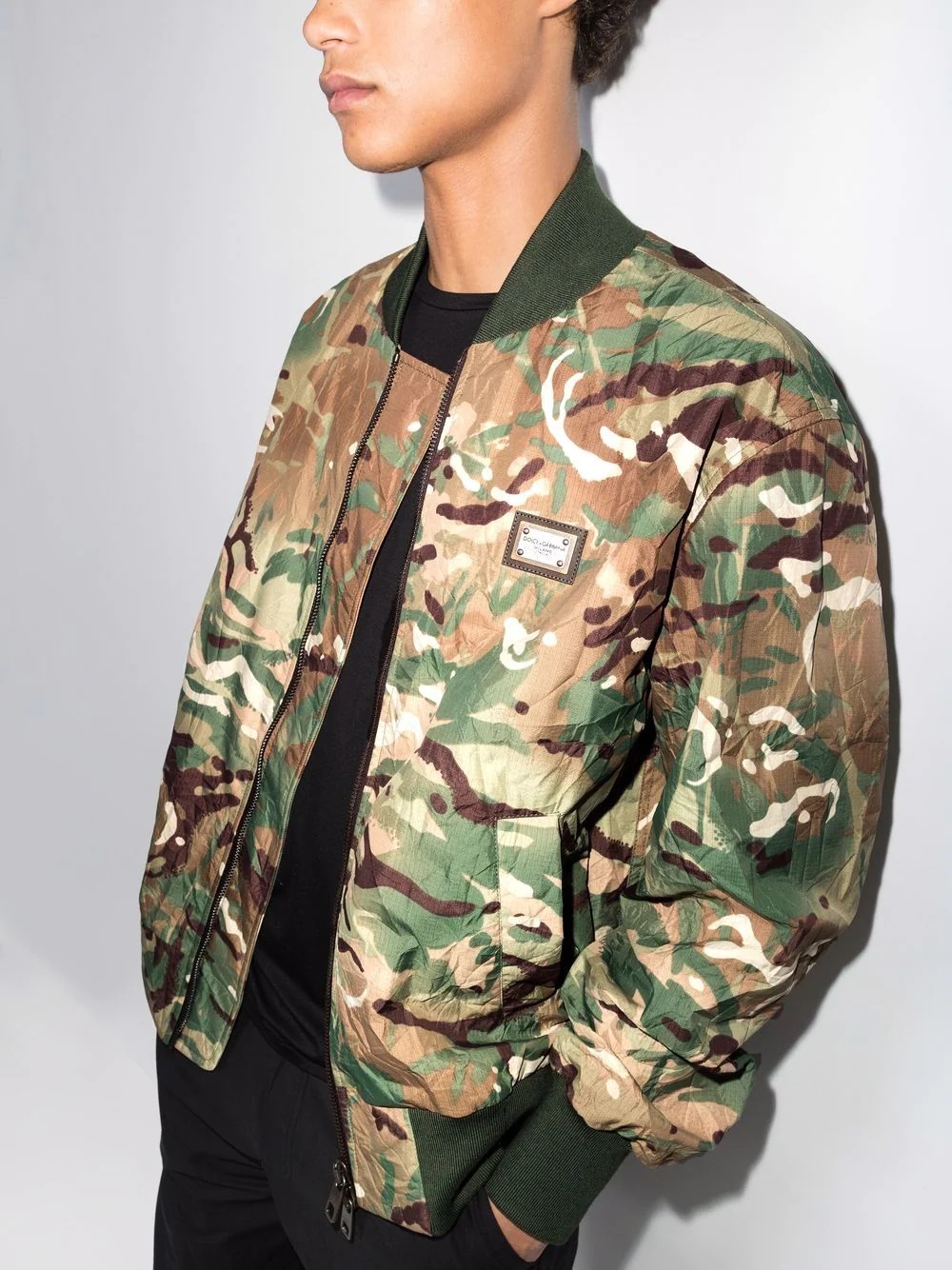 camouflage-print bomber jacket - 2