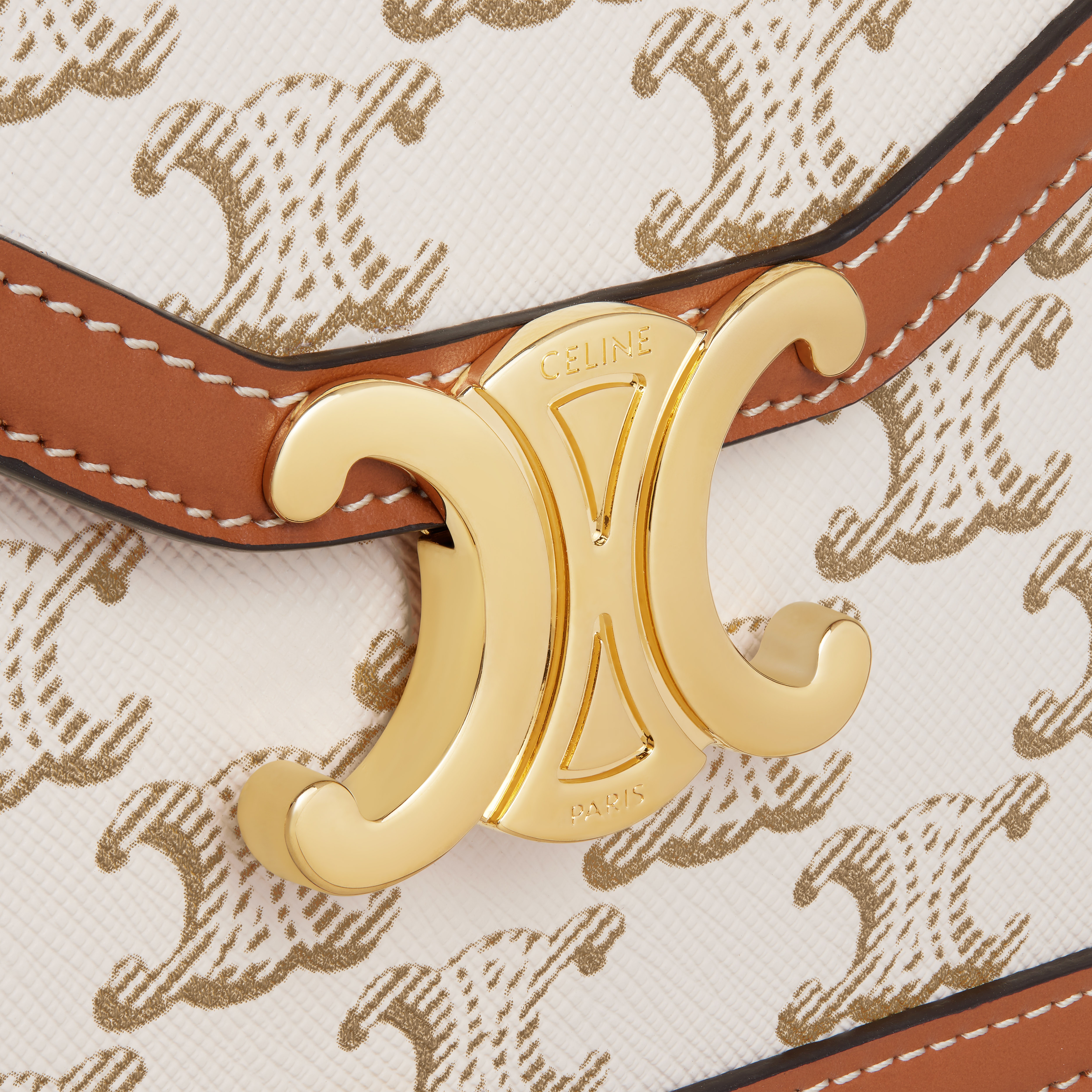 ENVELOPPE BAG in Triomphe Canvas and calfskin - 5