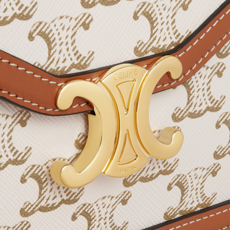 ENVELOPPE BAG in Triomphe Canvas and calfskin 5