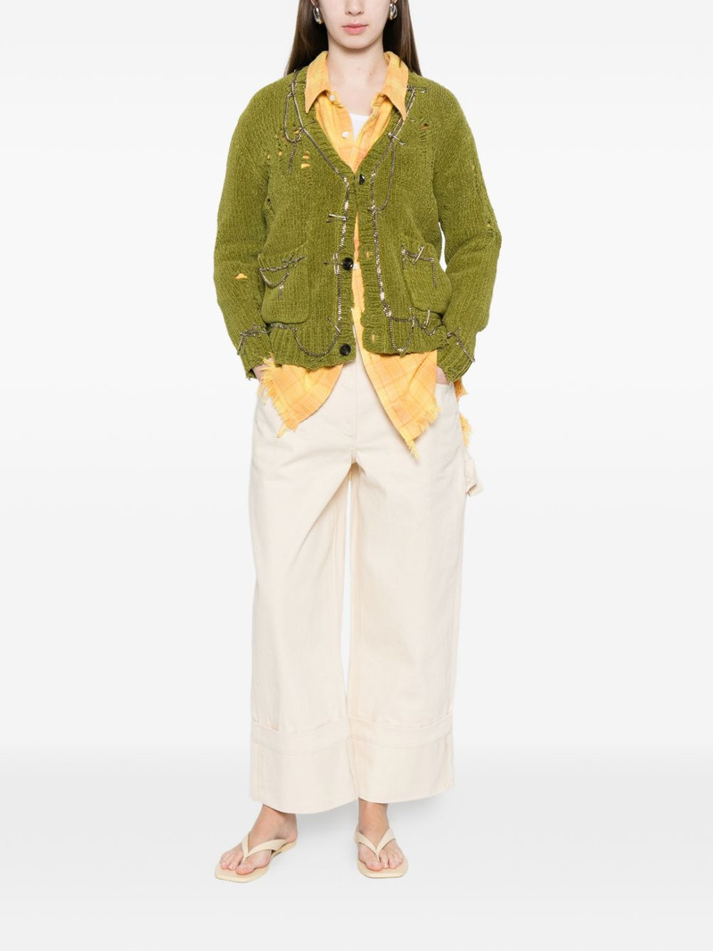 R13 pins chains cardigan outlook