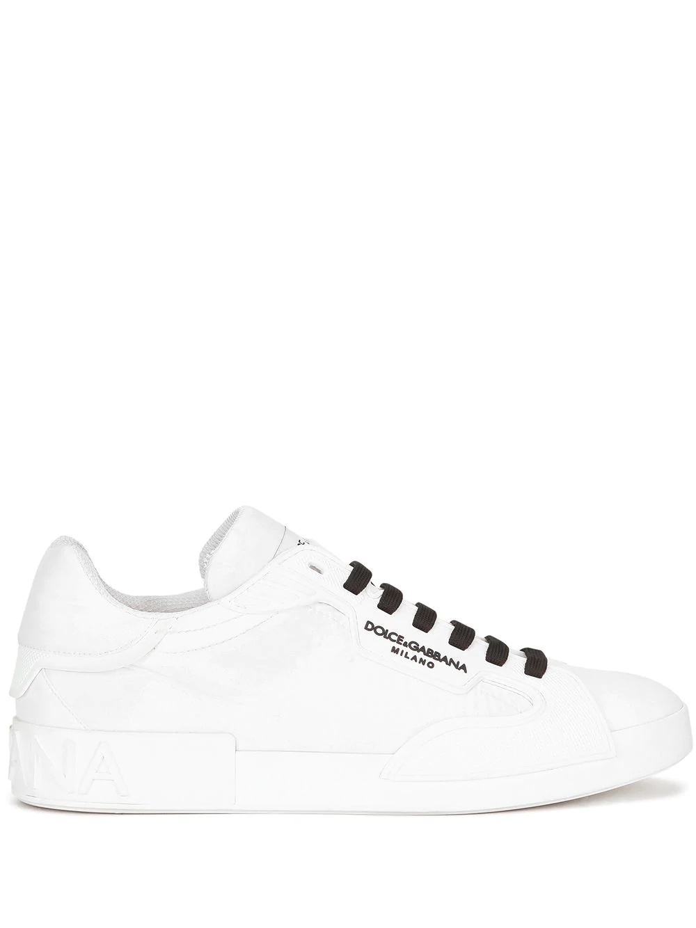 logo-print lace-up sneakers - 1