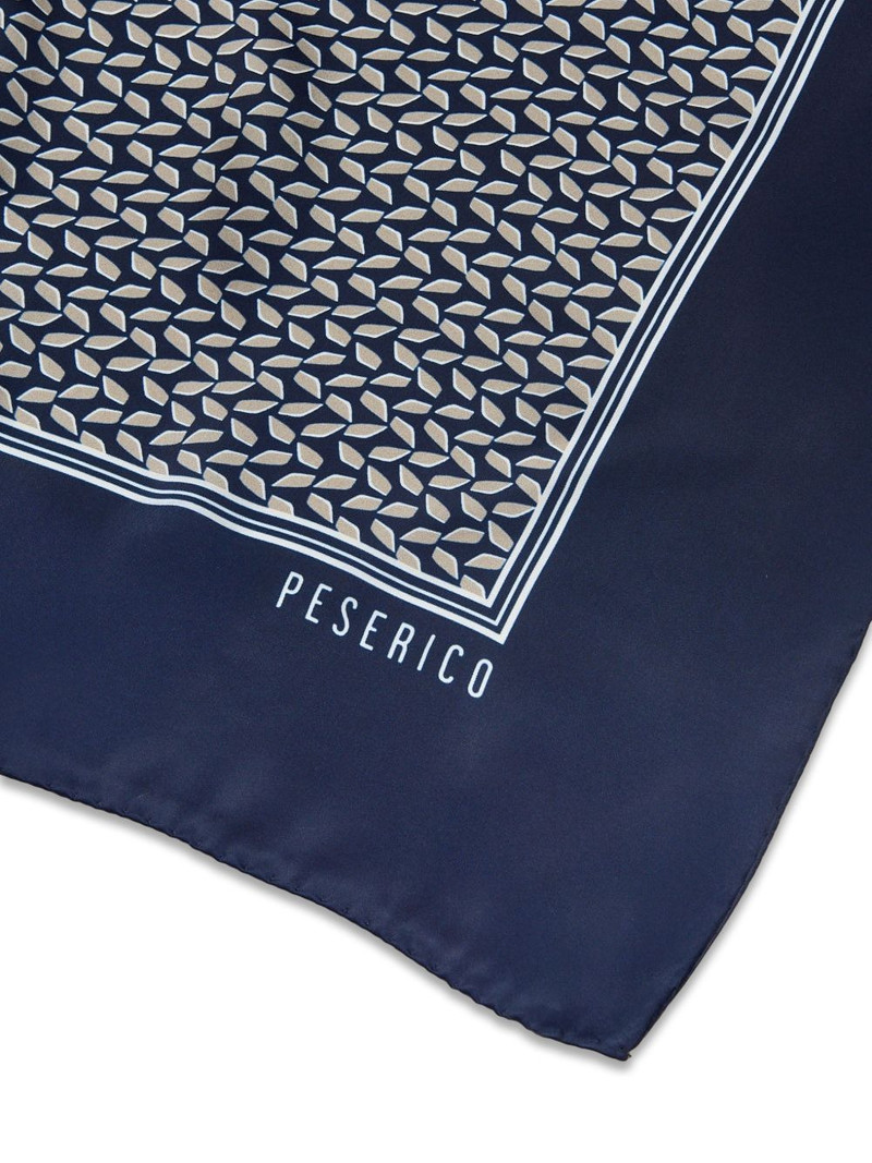 PESERICO geometric-pattern scarf outlook