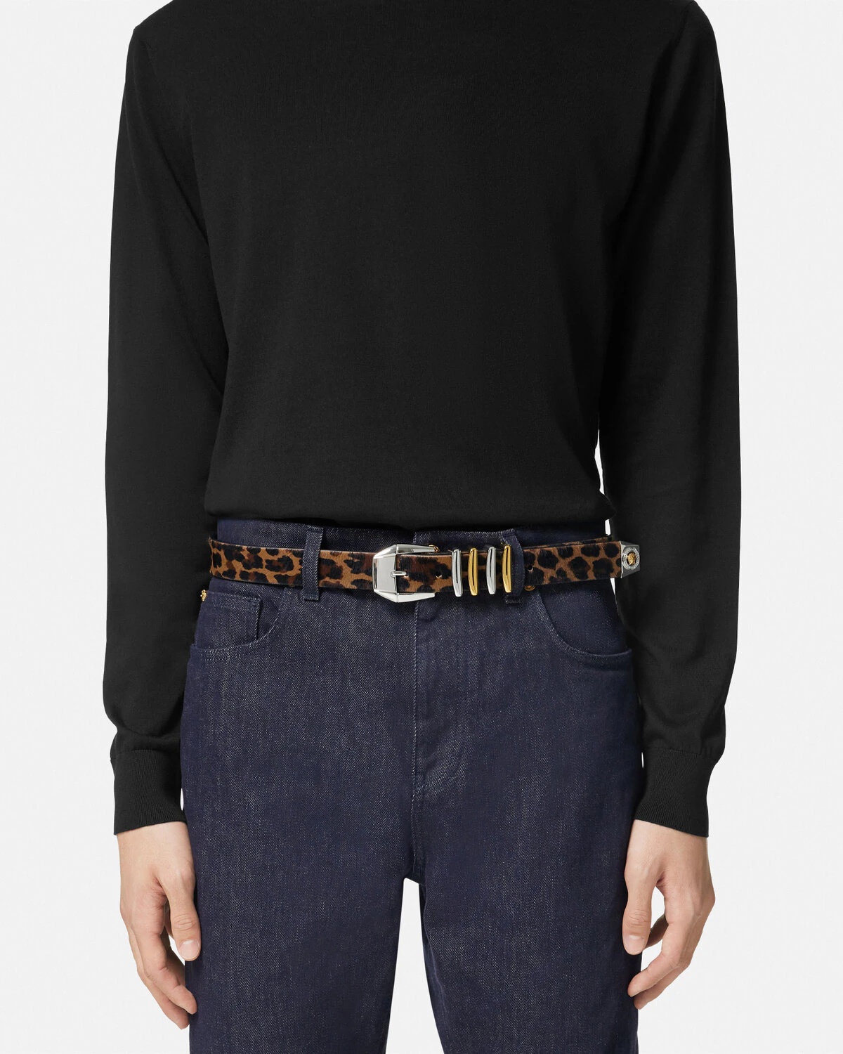 Leopard Medusa Heritage Belt 1.2" - 3