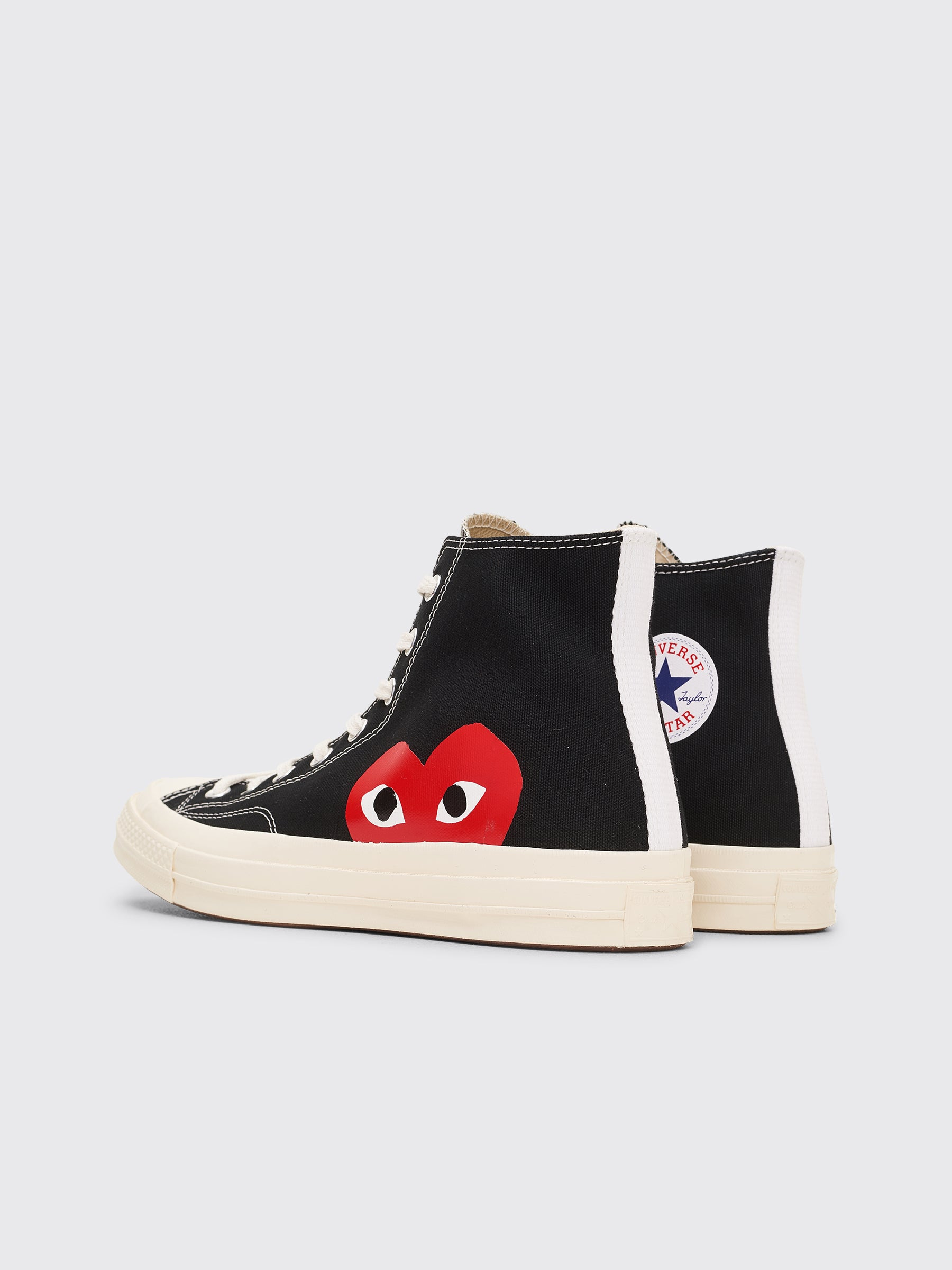 COMME DES GARÇONS PLAY X CONVERSE CHUCK 70 HI BLACK - 3