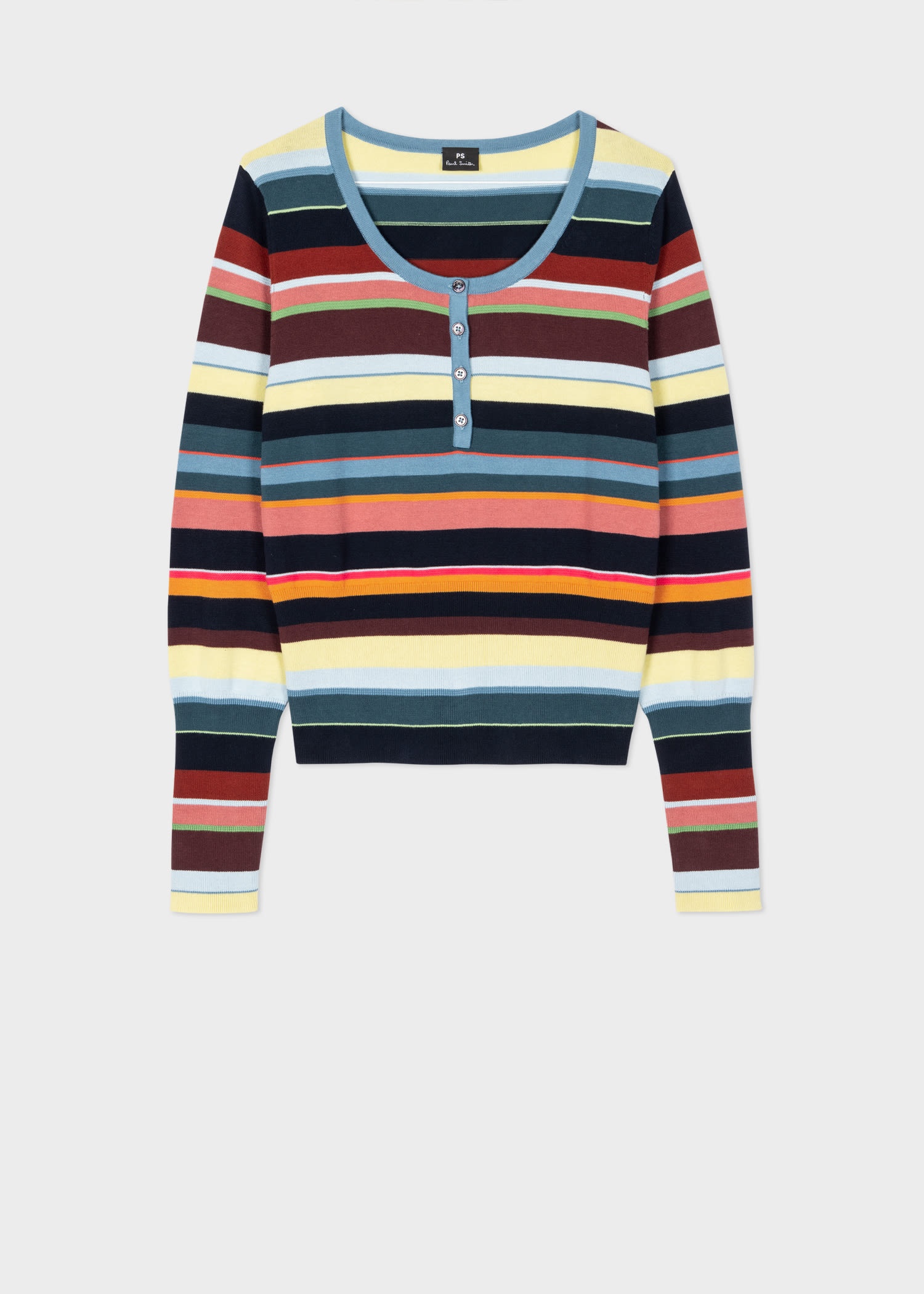 Multi Stripe Knitted Top - 1