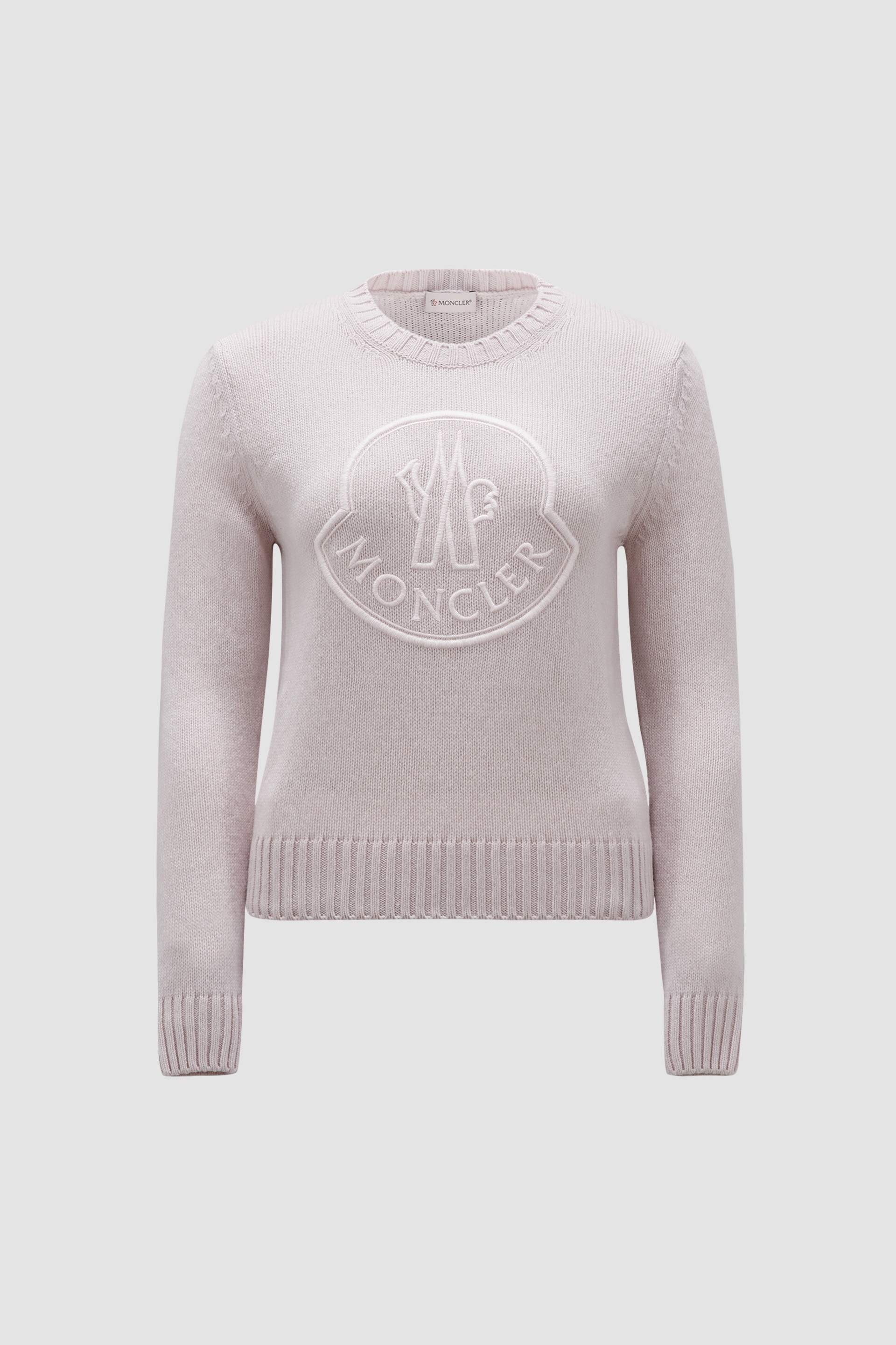 Embroidered Logo Cashmere & Wool Sweater - 1