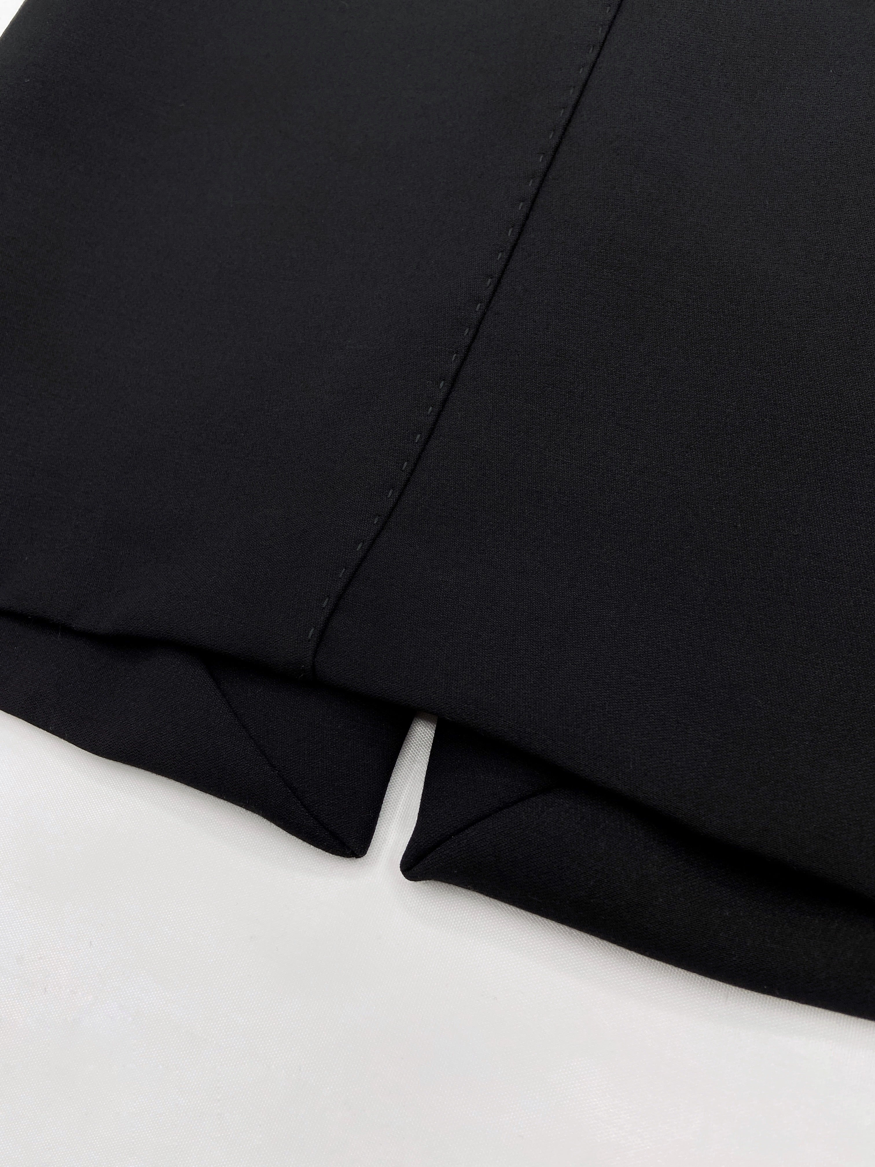 Gucci Fall 2001 Tom Ford Black Wool Tank Top Skirt Set 40 - 14
