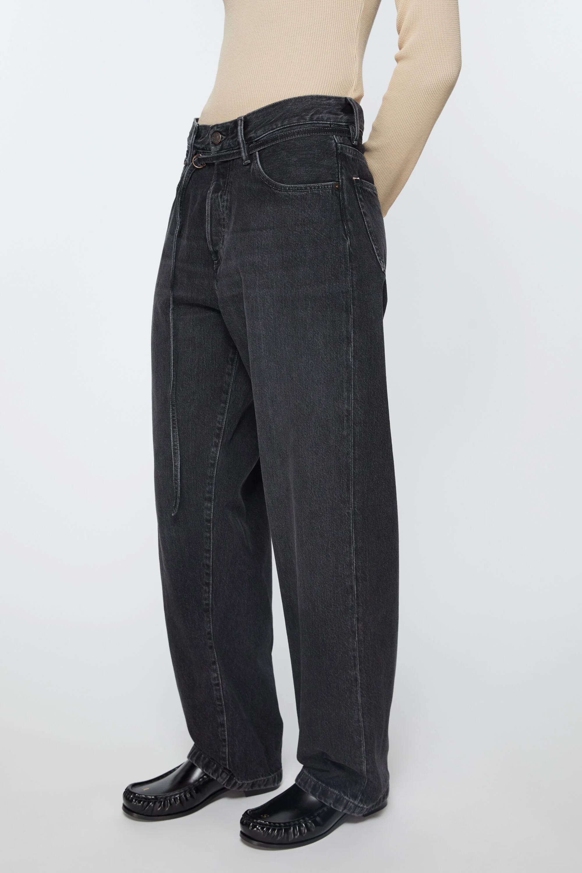 Loose fit jeans - 1991 Toj - Black - 4