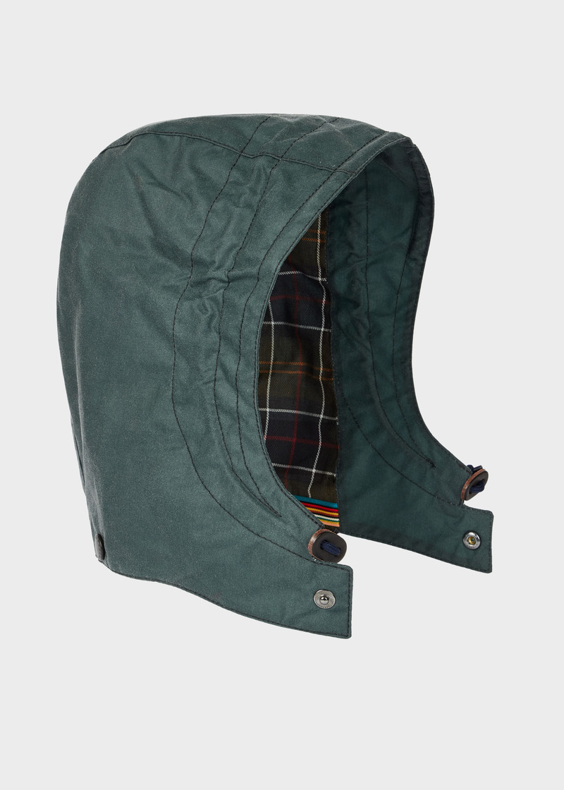 Paul Smith loves Barbour - Dark Slate Waxed Hood 1