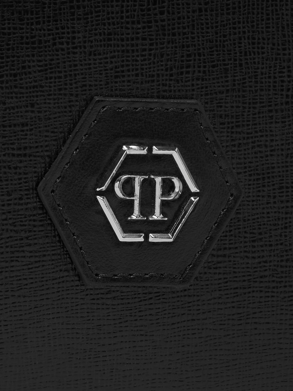 logo-detail leather wallet - 4