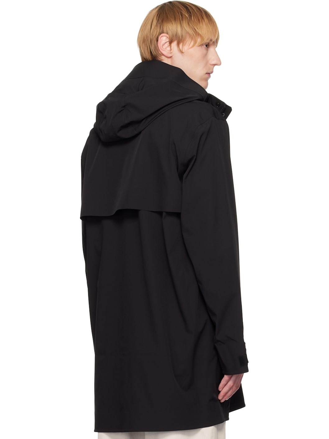 Black Barclay Rain Coat - 3