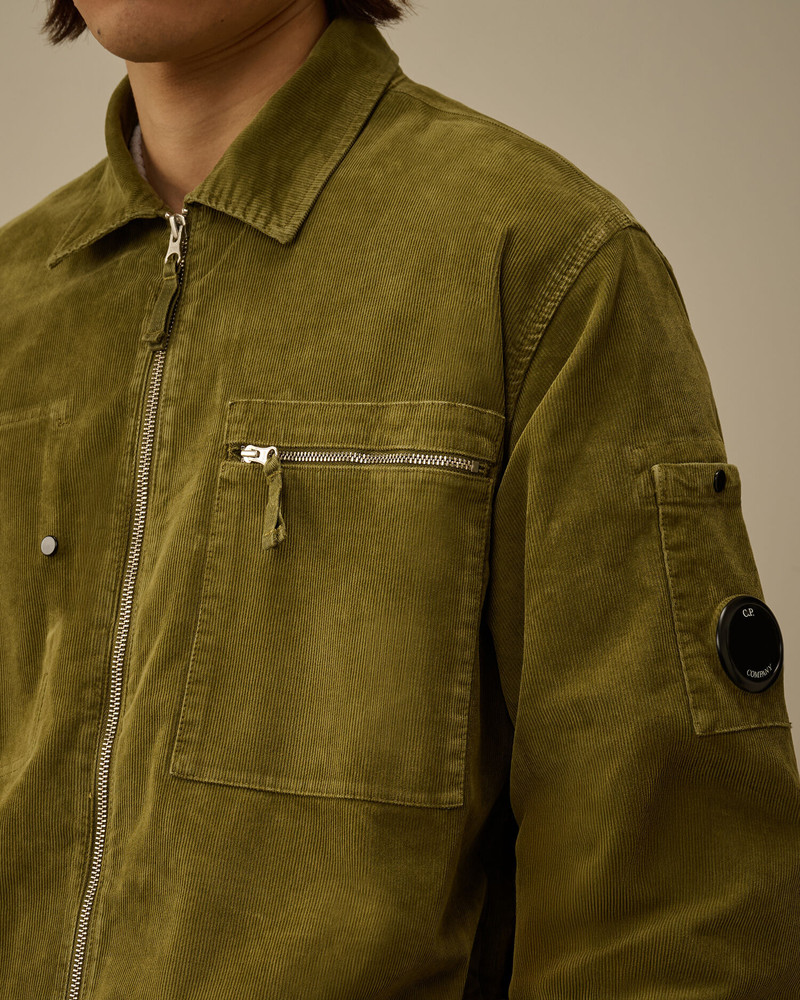 Corduroy Lens Zipped Overshirt 5