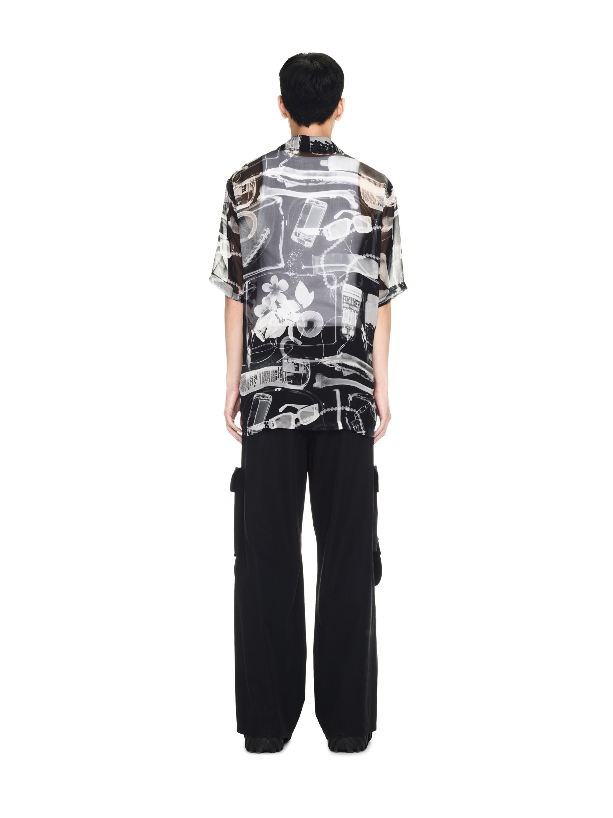 Xray Chiffon Bowling Shirt - 4