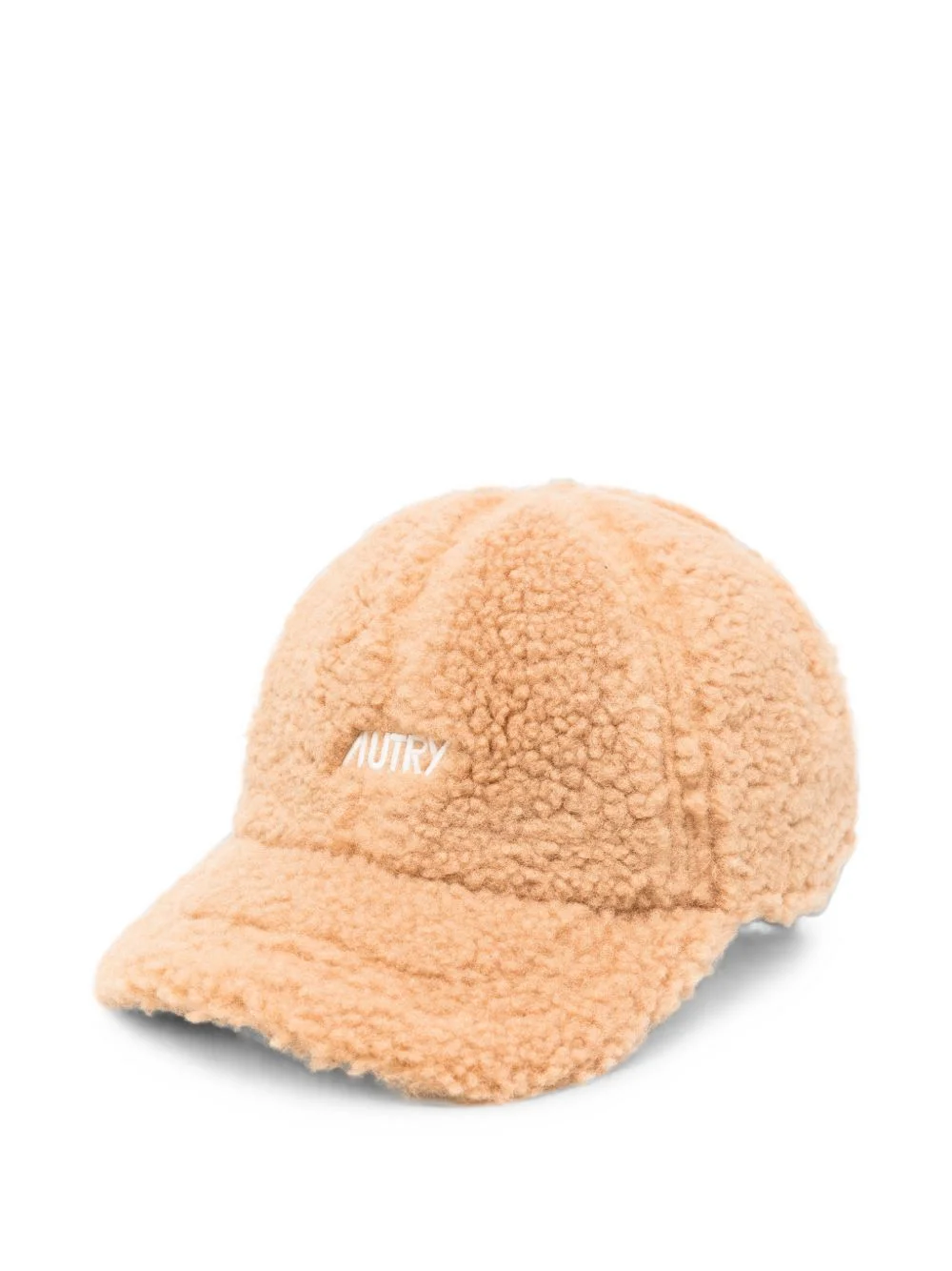 logo-embroidered fleece baseball cap - 1