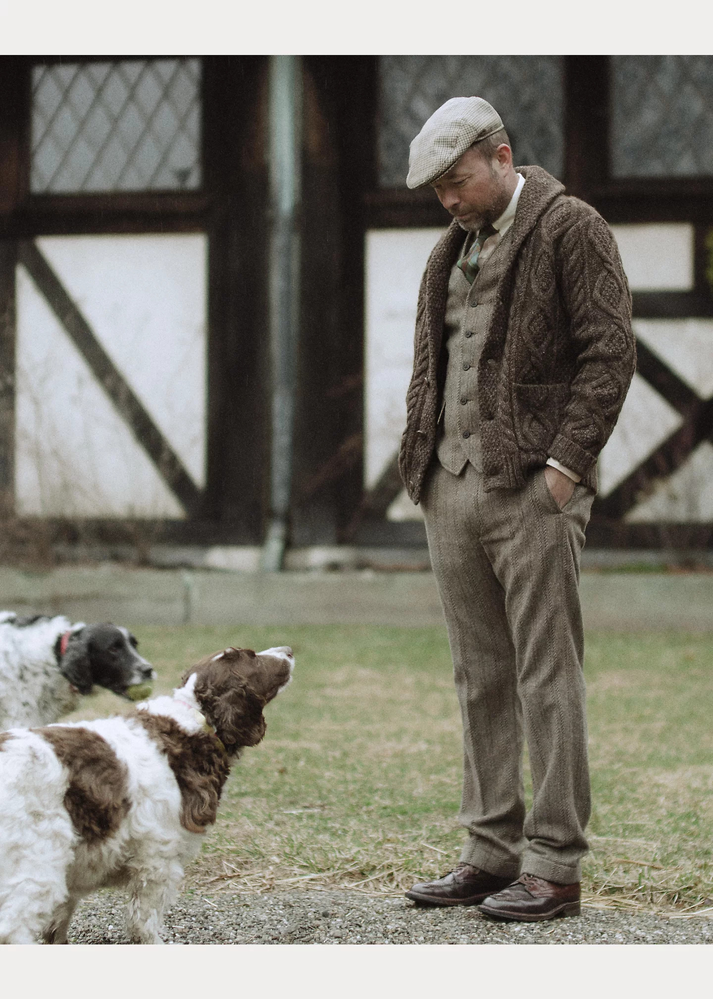 Wool-Cotton Herringbone Officer’s Pant - 10