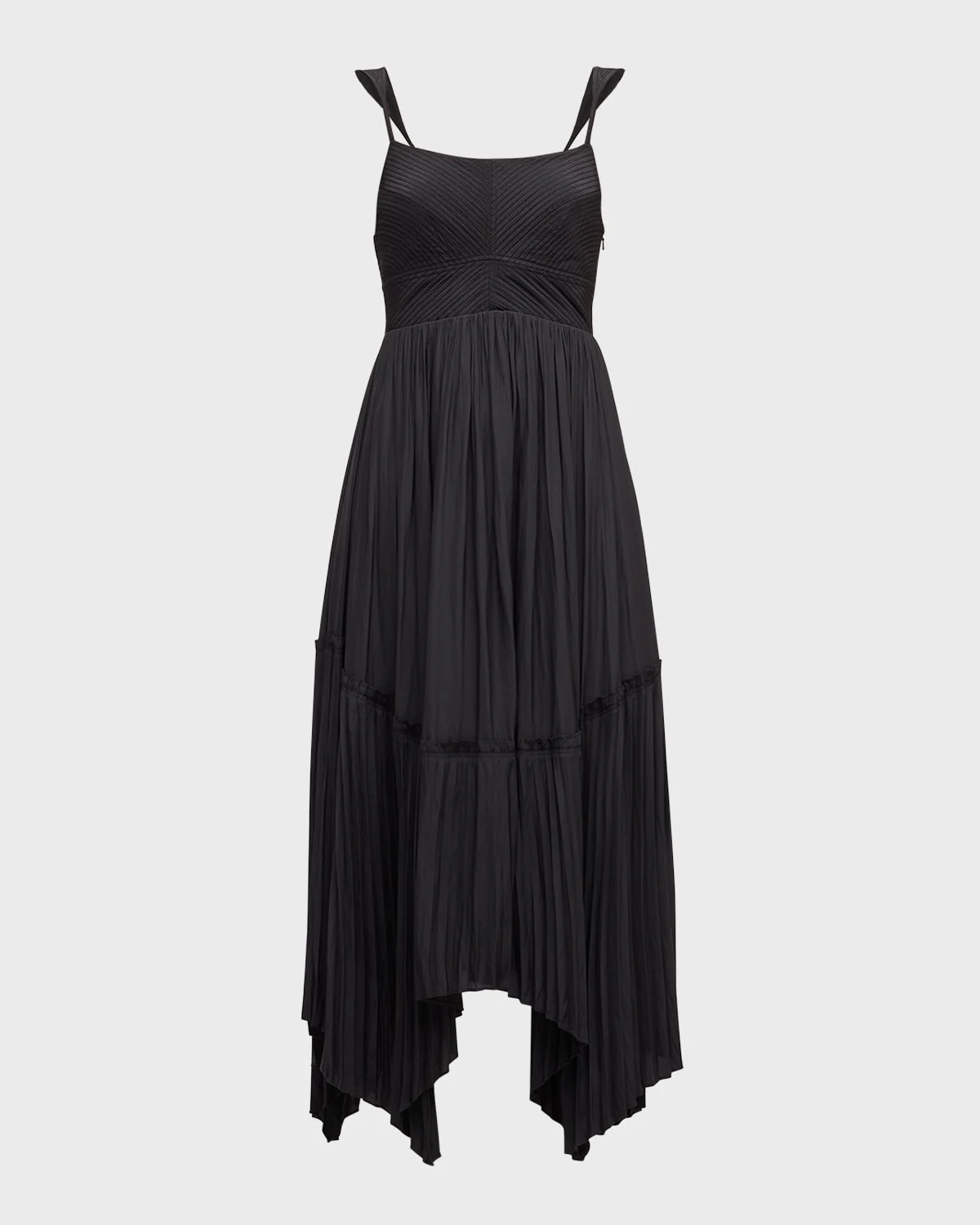 August Pleated Handkerchief Dress - 1