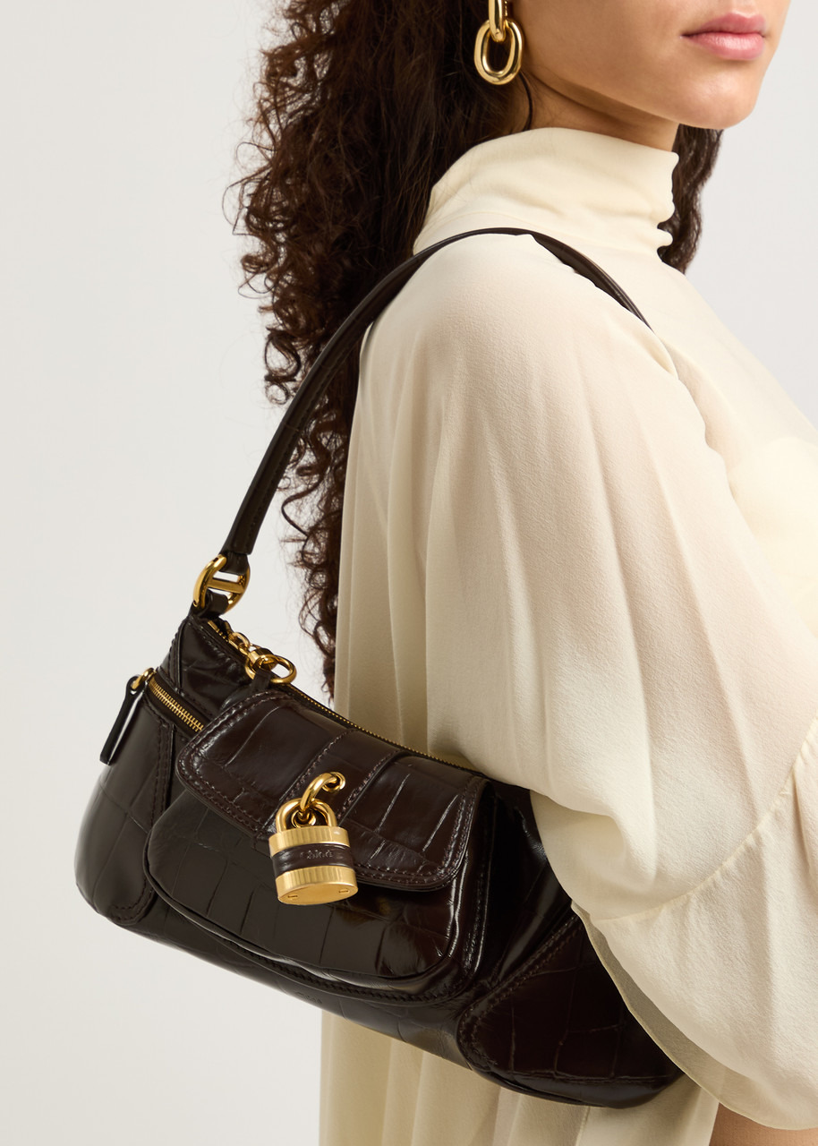 Chloe The 99 Crocodile-effect Leather Shoulder bag - 5