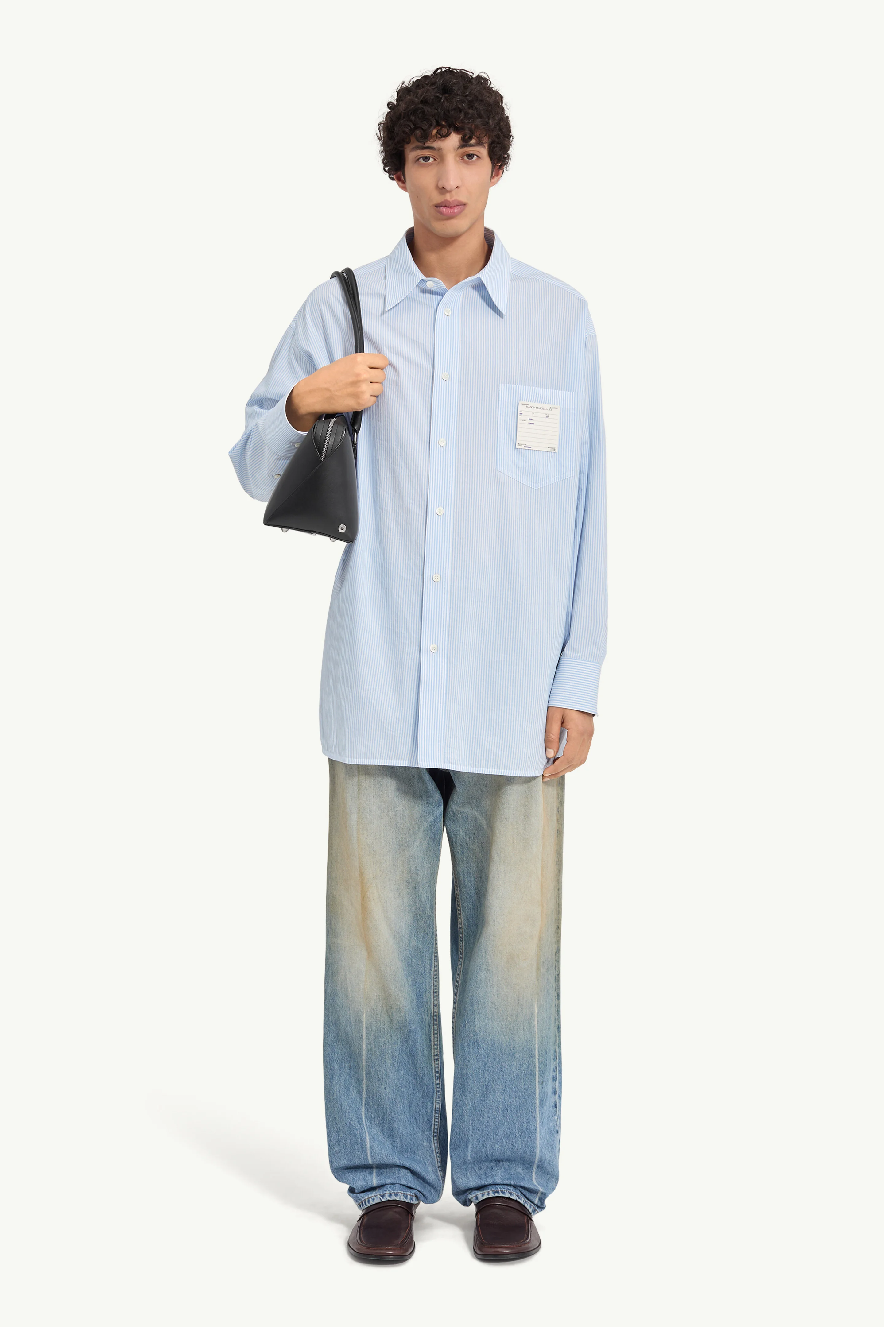 Striped Poplin Shirt - 1