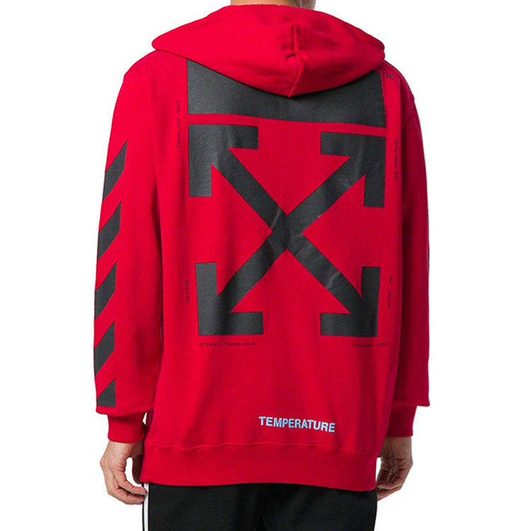 Men's Off-White C/O Virgil Abloh Painting Mona Lisa Jacket Loose Fit Red OMBB029S180030122010 - 4