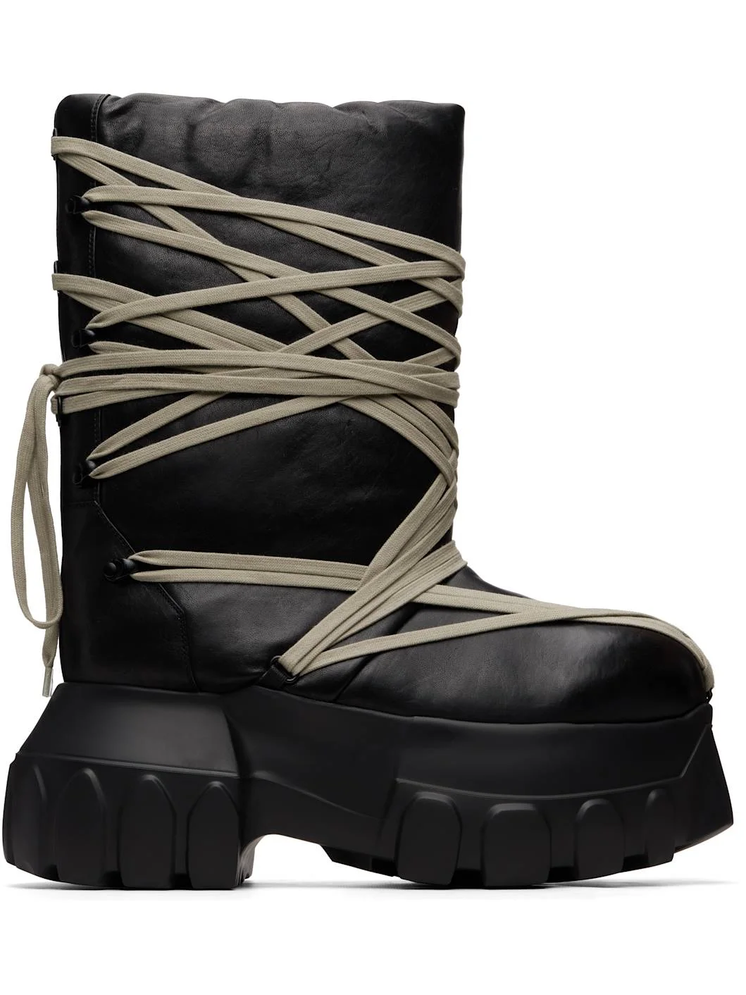 Black Tower Megalace Tractor Boots - 1