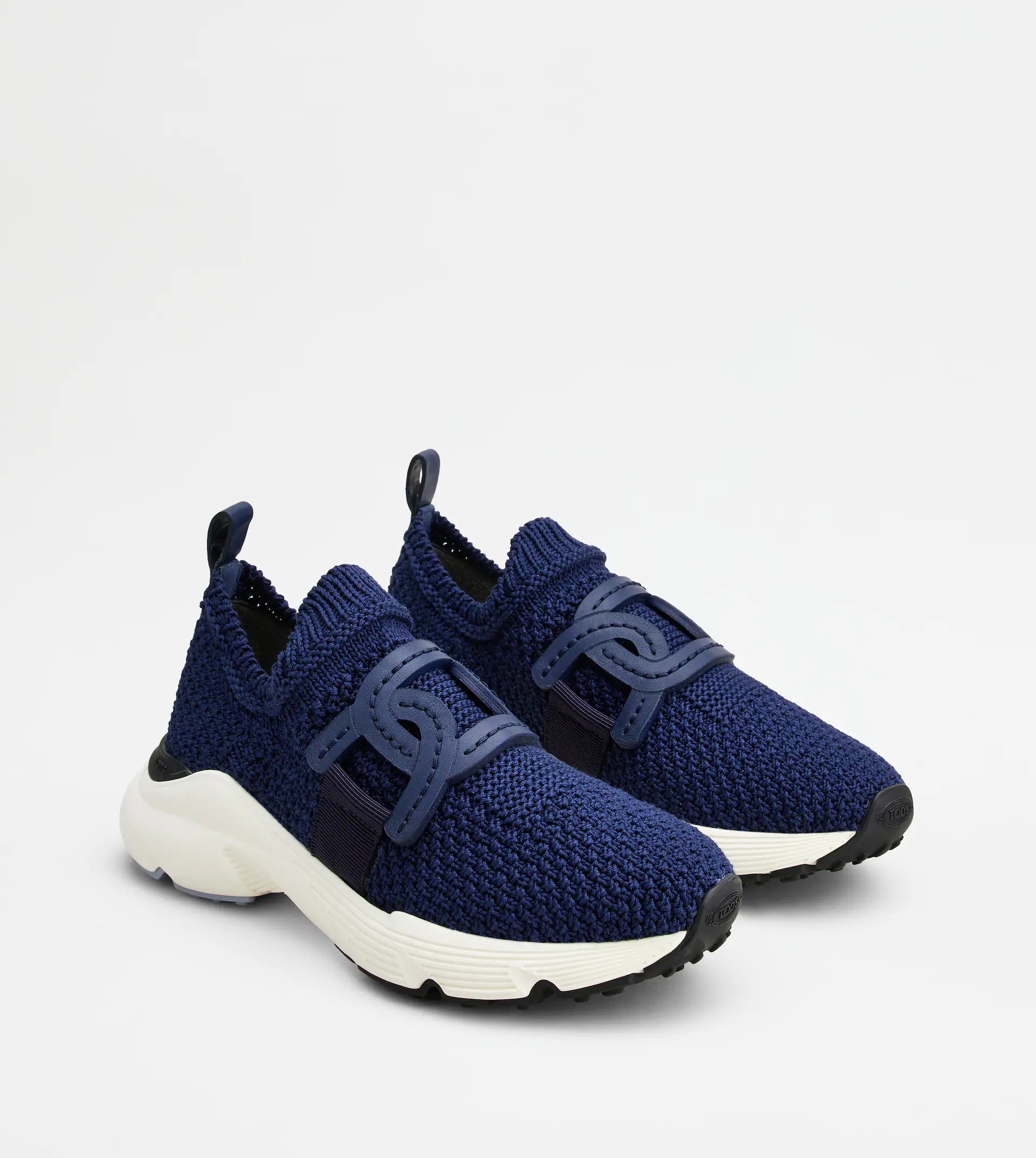 SLIP-ON SNEAKERS IN FABRIC - BLUE - 3