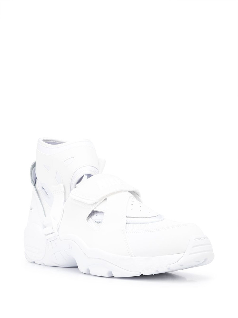 Comme des Garçons Homme Plus logo-print multi-panel sneakers outlook