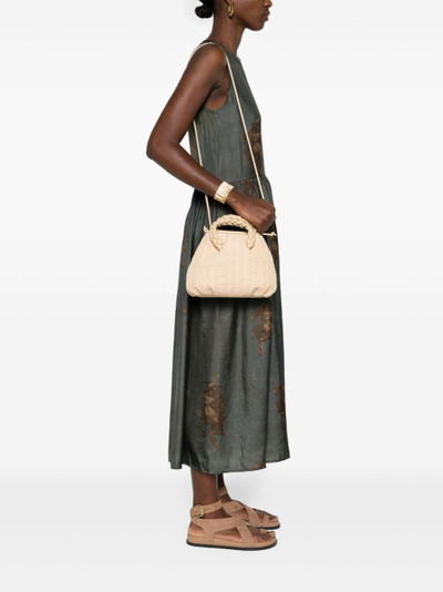 HEREU Bombon interwoven-raffia tote bag outlook