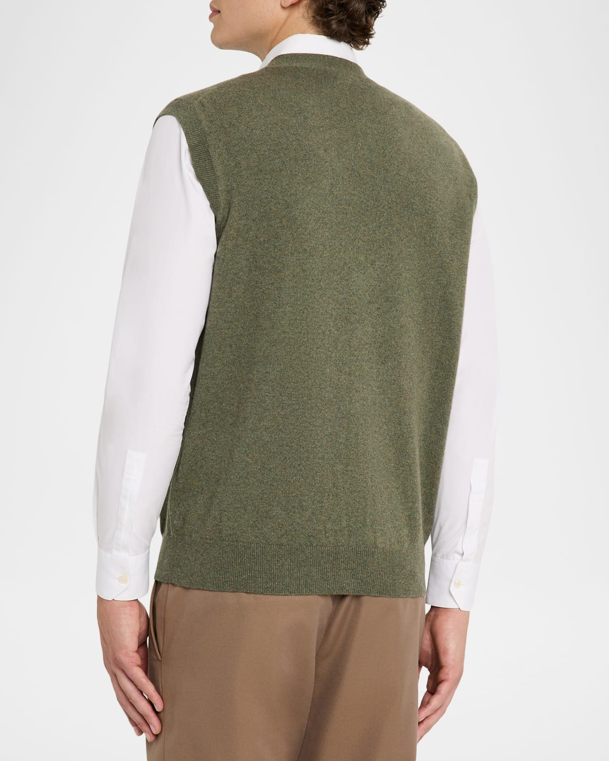 Men's Baby Cashmere Knit Classic-Fit Vest - 3