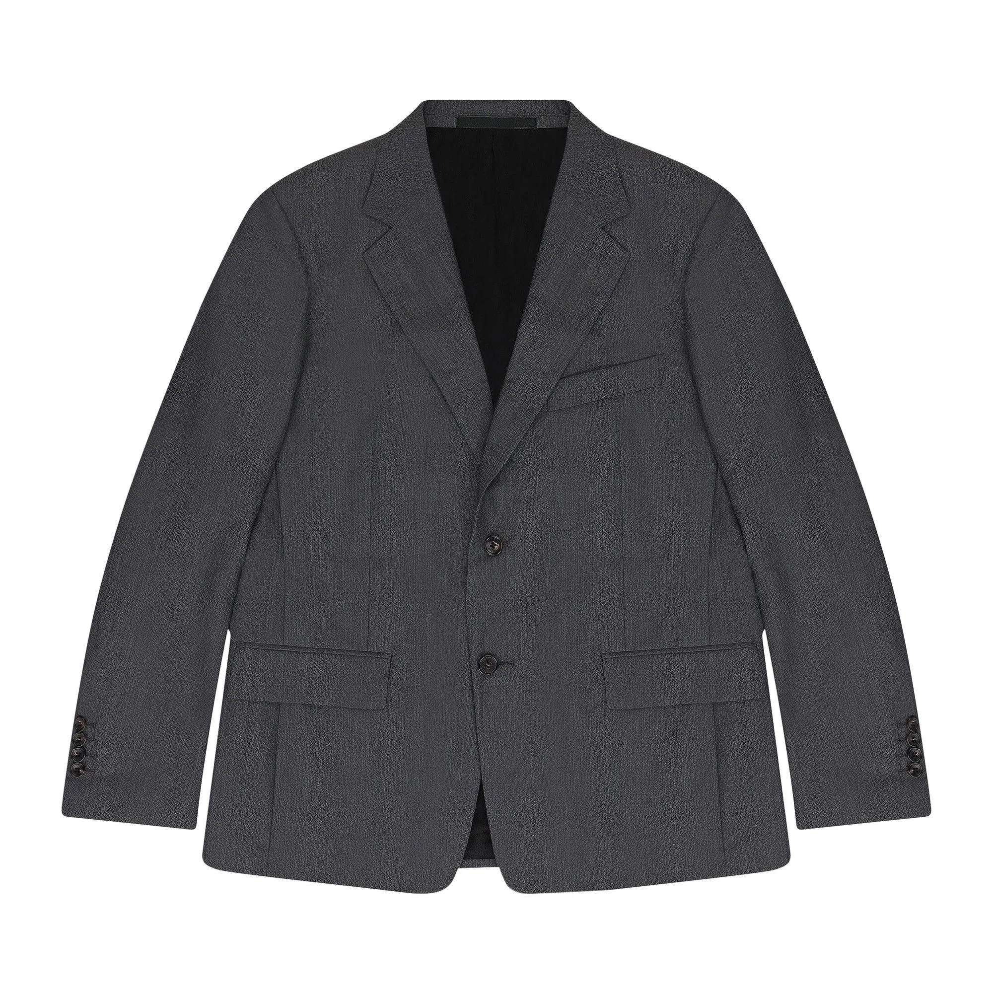 Lanvin Single Breasted Flap Pockets Blazer 'Gris Fonce Chine' - 1