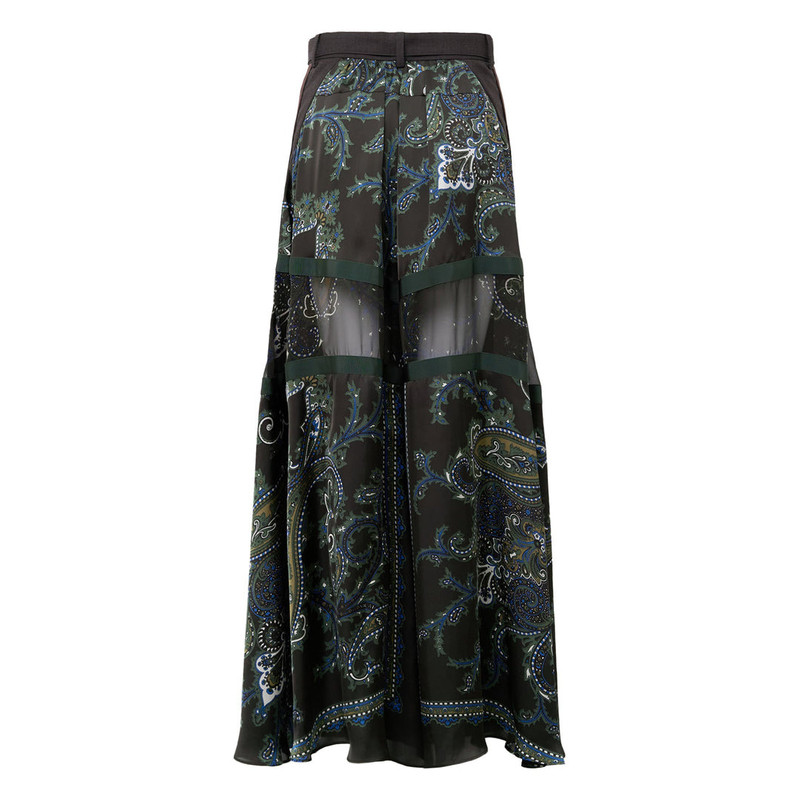 sacai Suiting x Paisley Print Pants outlook