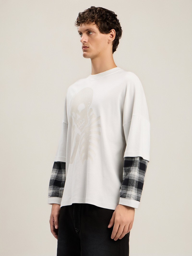 Skull Double Long-Sleeved Shirt 3