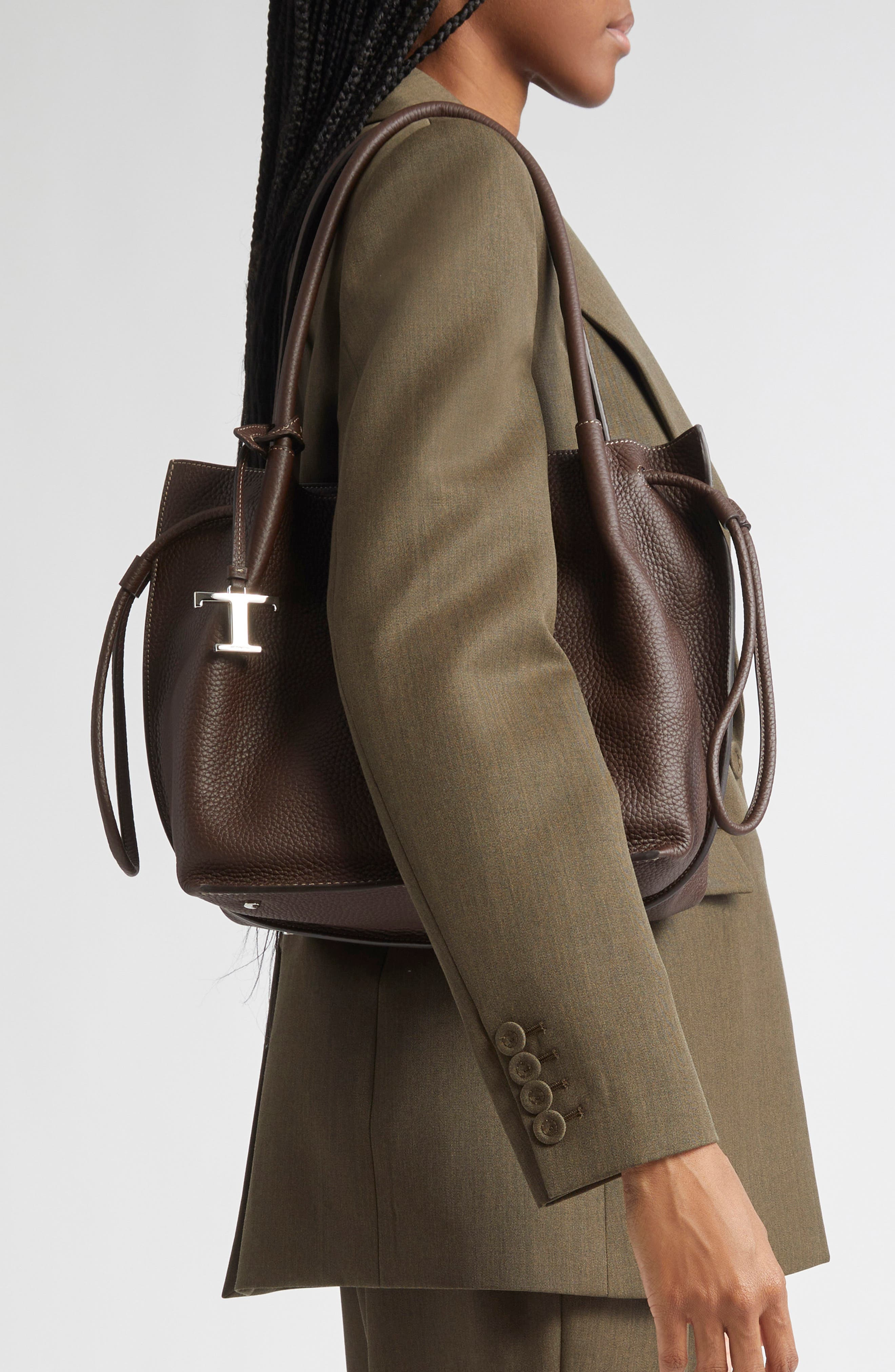 Tod's Small Buz Leather Bucket Bag in Marrone Africa at Nordstrom - 2