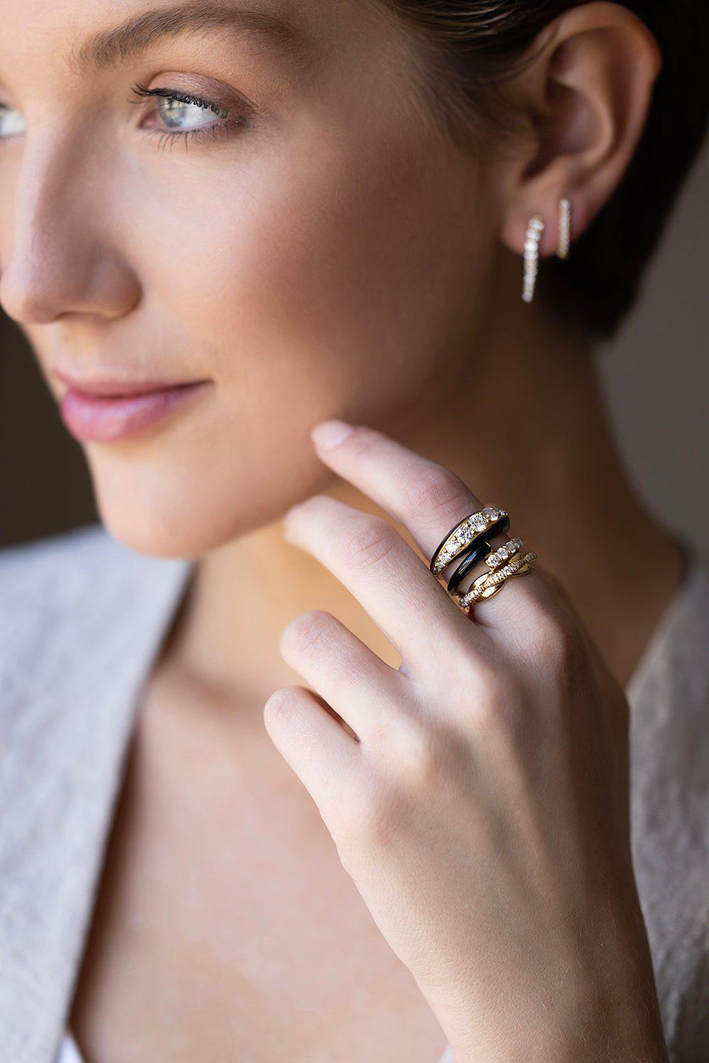 Black Lola Diamond Ring - 3