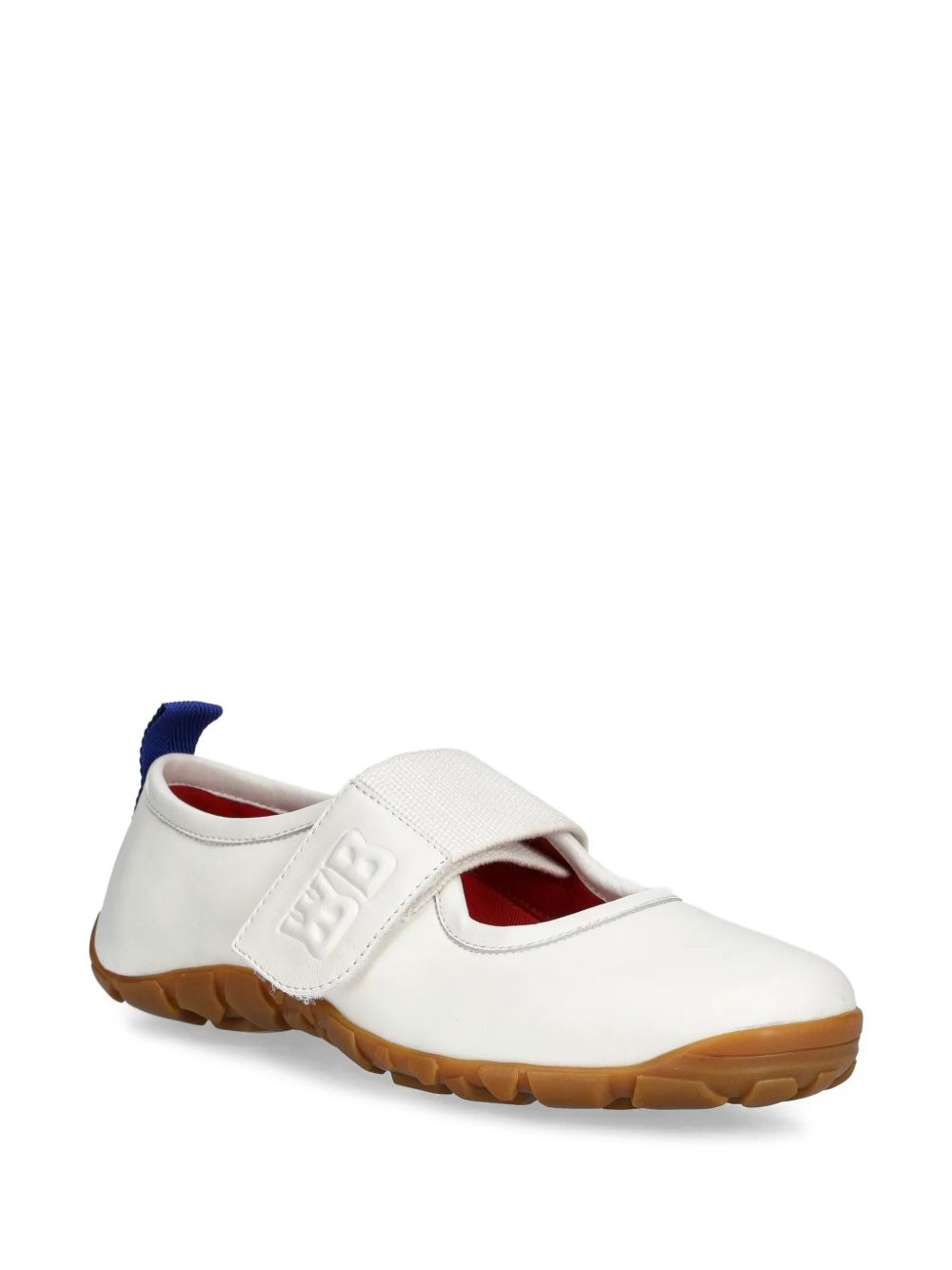leather strap ballet flats - 2